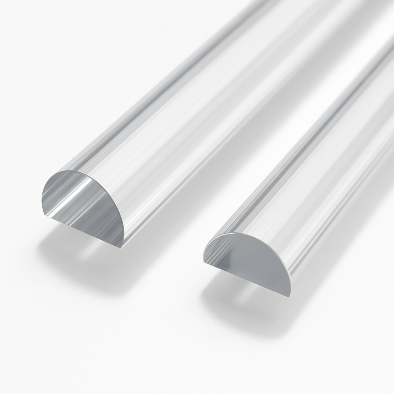 Quartz - Half Glass Rods